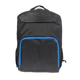 MOCHILA RIPCOLOR NEGRA CON AZUL SOPORTA LAPTOPS 15.6"