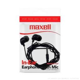 Auriculares con micrfono in-ear Maxell / Negros