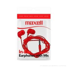 Auriculares con micrfono in- ear Maxell / Rojo