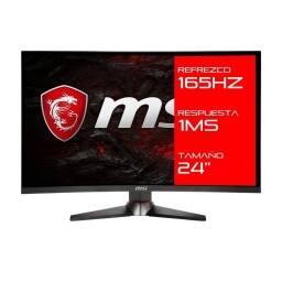 Monitor Gamer MSI Optix 23.5" FHD Curvo / 165 Hz / 1 ms / MAG240CR