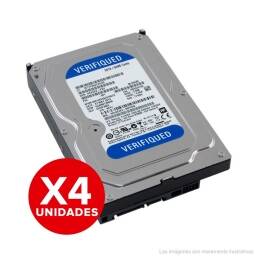 Pack 4 Discos Duro  500GB  SATA 3.5'' + Recertificados