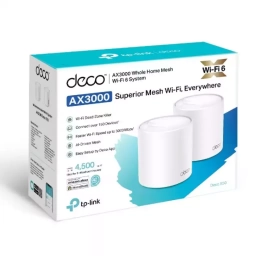 Sistema Wi-Fi Mesh Inteligente TP-LINK AX3000 Deco X50 / Dos Mdulos  / Doble Banda / WiFi 6 / IA